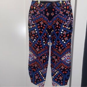 Farm Rio Embroidered Cotton-corduroy Straight-leg Pants